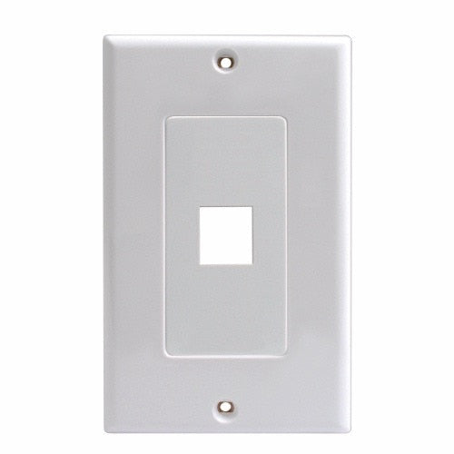SynConnect 1 Port Decora Insert w/ Decora Plate 2 pcs – 25 Pack
