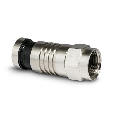 SynConnect F-Type Snap Lock Connector for RG6U – 50pc Jar