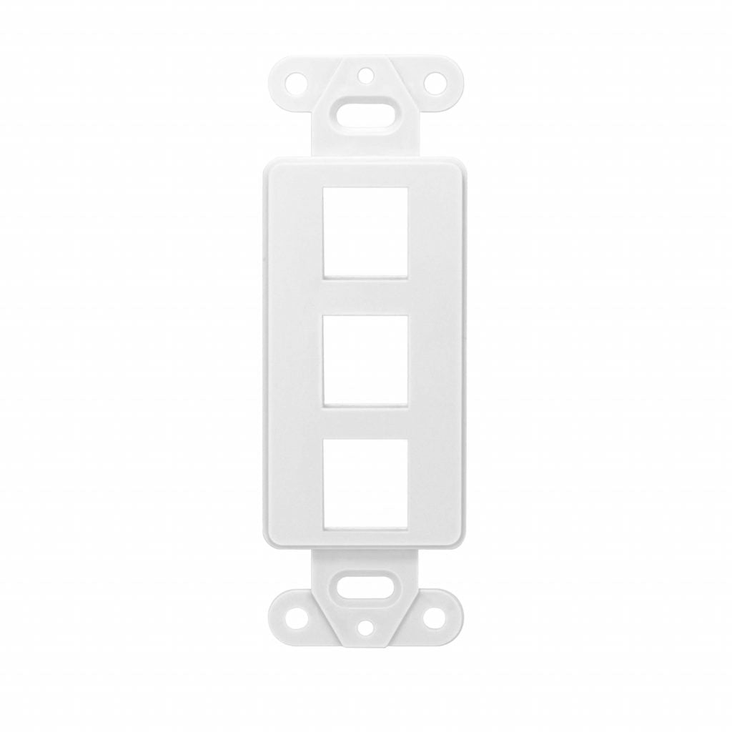 SynConnect 3 Port Decora Insert Plate – 10pc Pkg