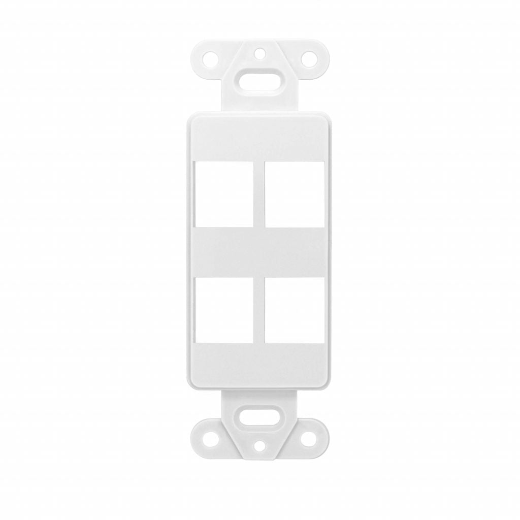 SynConnect 4 Port Decora Insert Plate – 10pc Pkg