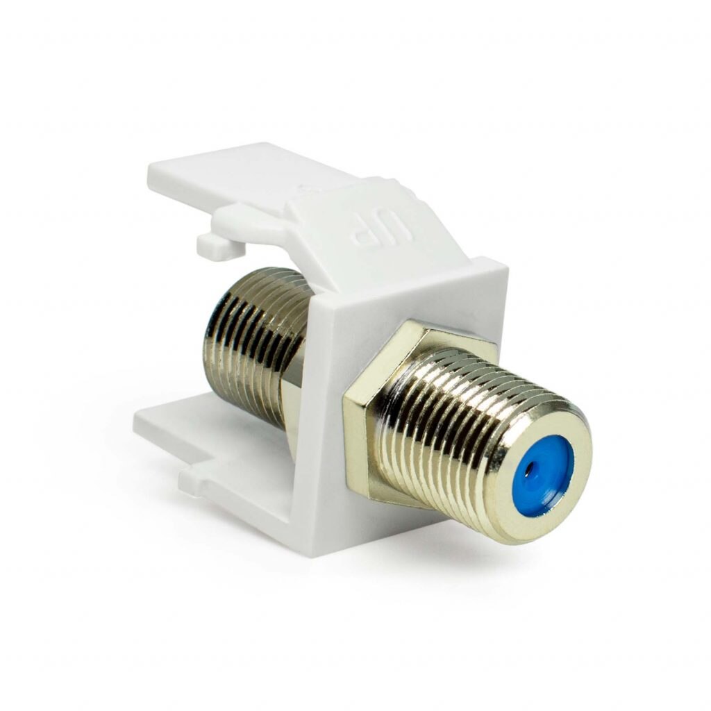 SynConnect Keystone Snap-In Module w/ F81 Coupler 3GHZ