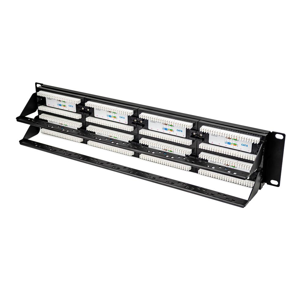 SynConnect Cat 6 Patch Panel 48 Port EIA TIA 110 Style