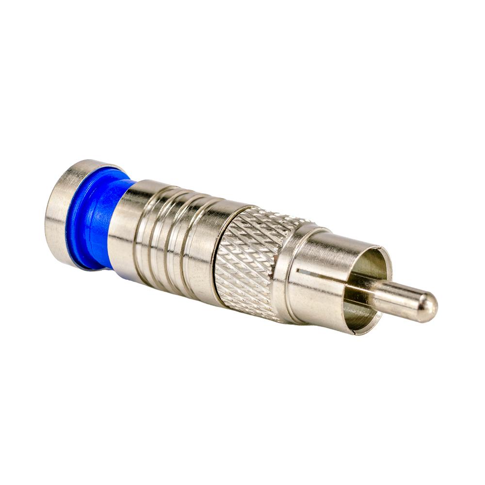 SynConnect RCA Compression Connector for RG6 Cable - Bag of 10