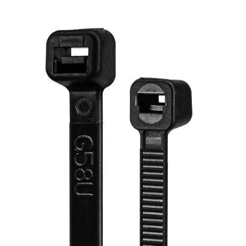 SynConnect Cable Tie 11\\" Flexible Nylon – Black – 100 pcs