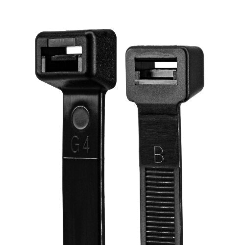 SynConnect Cable Tie 15\\" Flexible Nylon Extra Heavy Duty – Black – 100 pcs