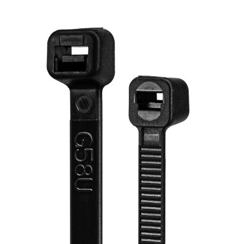 SynConnect Cable Tie Wraps Flexible Nylon 8\\" Black c(UL) – 1000pcs