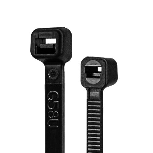 SynConnect Cable Tie 8\\" Flexible Nylon – Black – 100 pcs