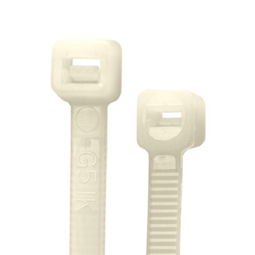 SynConnect Cable Tie 8\\" Flexible Nylon – White – 100 pcs