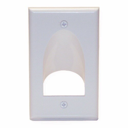 SynConnect Flush to Inner Surface Bulk Wire Wall Plate 1 Gang – White