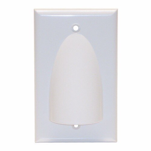 SynConnect Flush to Outer Surface Bulk Wire Wall Plate 1 Gang – White