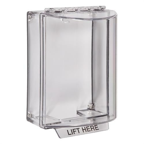 STI-13200NC-FR Universal Stopper Surface Mount Housing without Horn, French, Clear