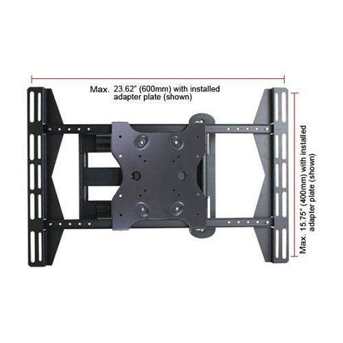 Strong SM-CS-ART1-M Contractor Series Universal Articulating Mount for 22-42\\" Displays, Steel, Black