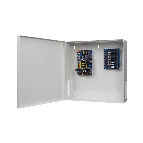 Securitron AQD4-8C8R1 AQD4 Series Switching Power Supply, 12V DC or 24V DC, 4A