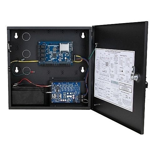 Speco ACKITM1 4-Door Access Control Kit with Bluetooth Mobile Reader and Credentials, Black
