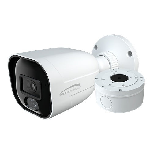 Speco H2AB2 2MP Outdoor HD-TVI Bullet Camera, 2.8mm Fixed Lens, White
