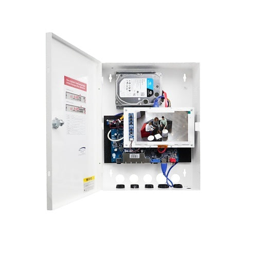 Speco N8WNRLM8TB 8-Channel Wall Mount NRL with 8TB Storage and Monitor