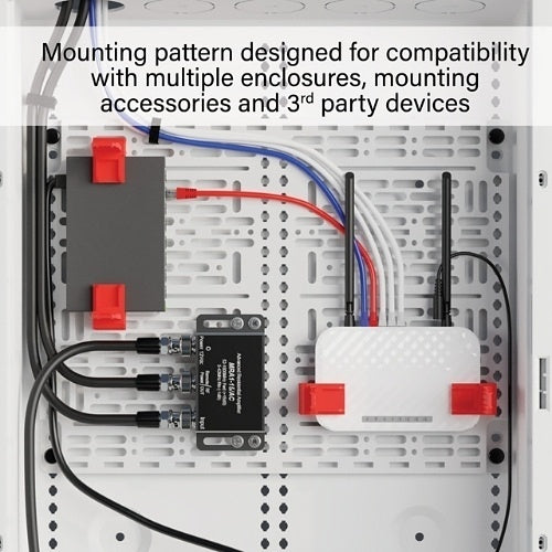 On-Q AC1040F Universal Mounting Plate for Plastic or Metal Enclosure, White