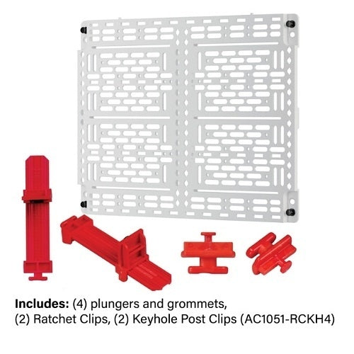 On-Q AC1040F Universal Mounting Plate for Plastic or Metal Enclosure, White