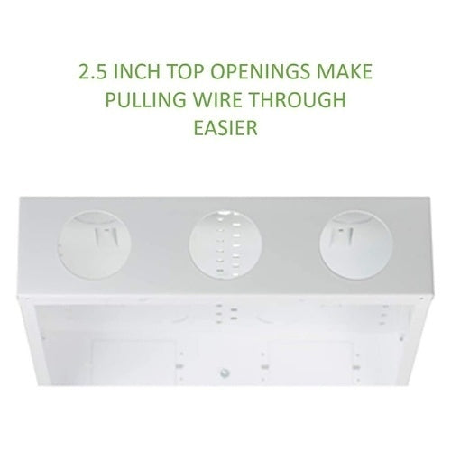 On-Q EN4250 42\\" Hinged Door Cover Metal Enclosure, White