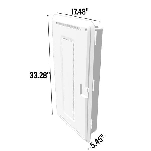 On-Q ENP3050NA 30\\" Plastic Media Enclosure Media Box with Trim Ring and Hinged Door