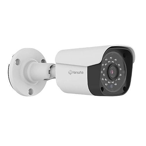 Hanwha ACO-6020R Wisenet Series 2MP IR Bullet Camera, 3.6mm Fixed Focal Lens, IP67, IK10, White