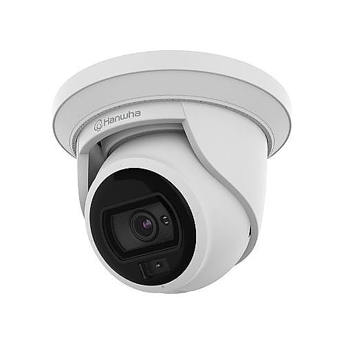 Hanwha ANE-L7012L Wisenet A Series 4MP Super-Compact White Light Flateye Camera, 3mm Lens, IP66, IK10