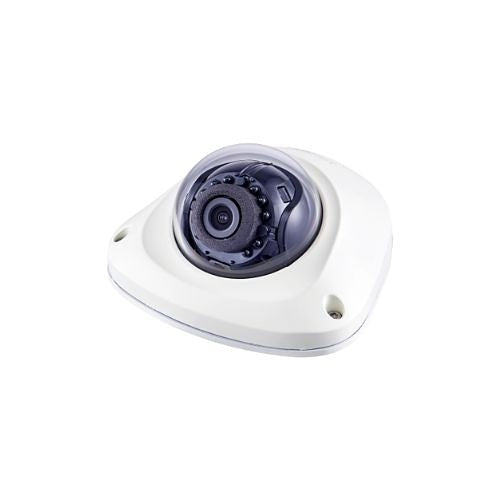 Hanwha ANV-L6023R Series 2MP Vandal Flateye Dome IP Camera, 3.6mm Fixed Lens, White