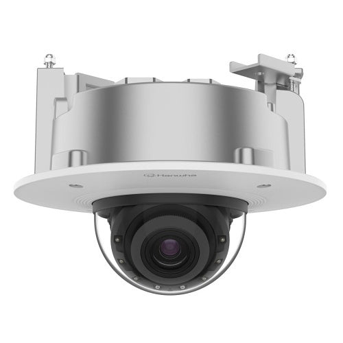 Hanwha PND-A6081RF P Series Dome HDoC Camera, 2MP IR Indoor Flush Mount Dome Ai Camera