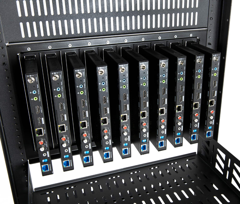 Strong™ Vertical MoIP 960 Shelf – 10 End Points | 6U