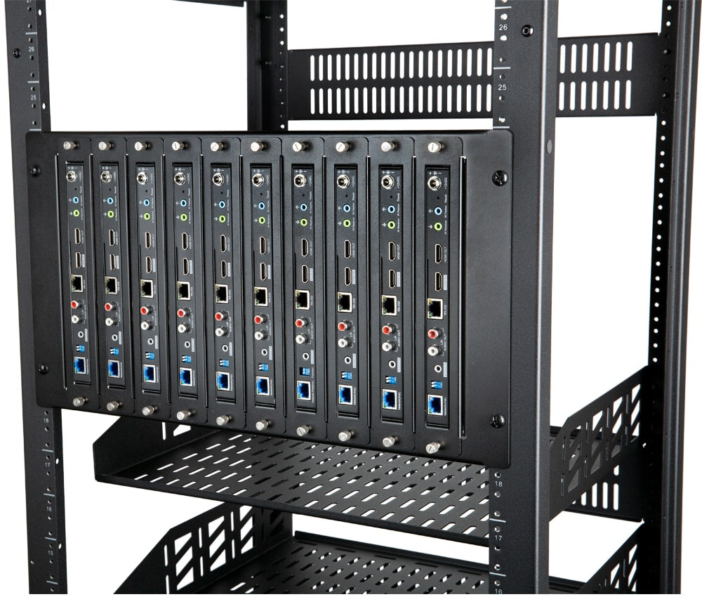 Strong™ Vertical MoIP 960 Shelf – 10 End Points | 6U