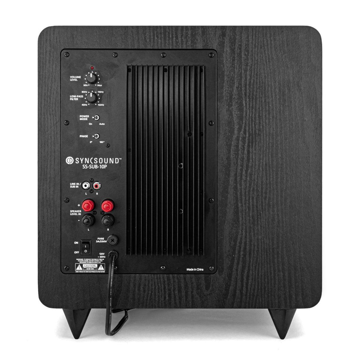 SyncSound 10\\" High Performance Powered Subwoofer, 150 watts – Each