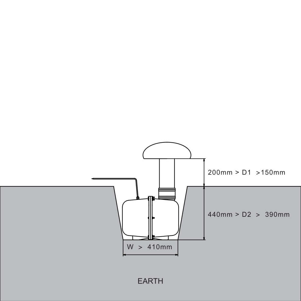SyncSound 8\\" Outdoor Below Ground Subwoofer