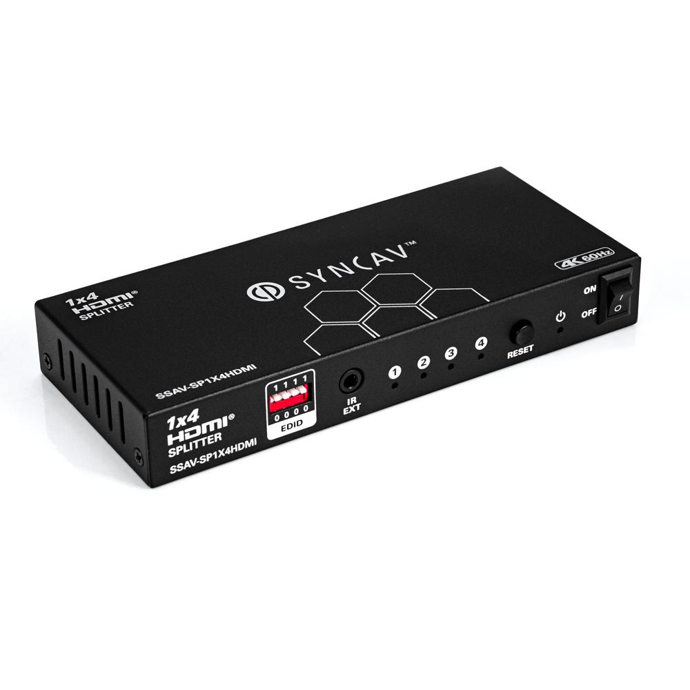 SyncAV 1X4 4K HDMI Splitter
