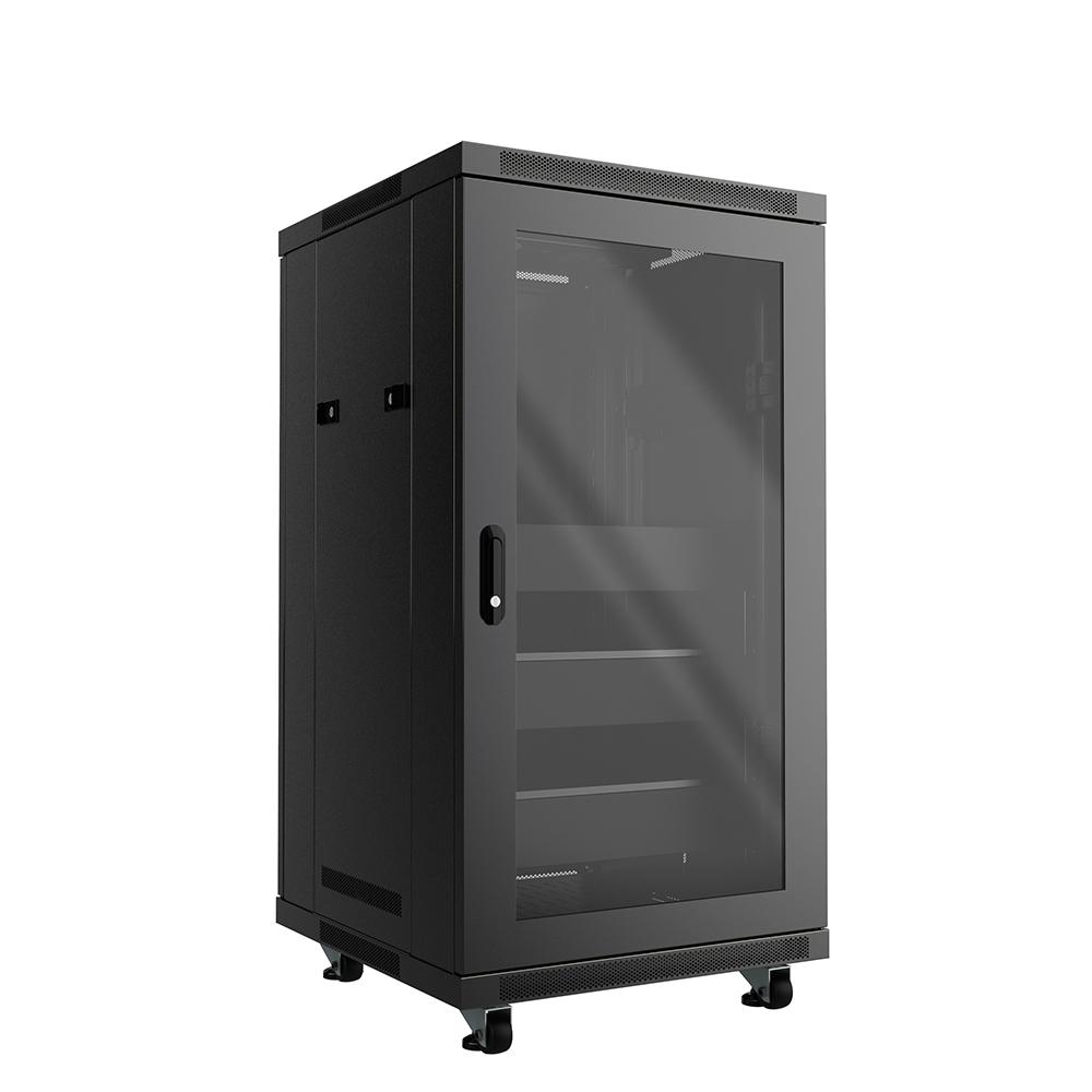SyncSystem Complete AV Rack Cabinet 21U – 24\\"D w/ Silent Fans – UL