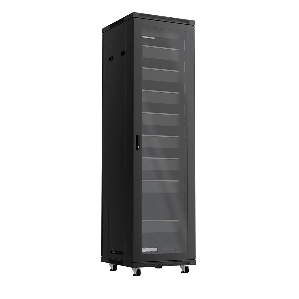 SyncSystem Complete AV Rack Cabinet 42U – 24\\"D w/ Silent Fans – UL