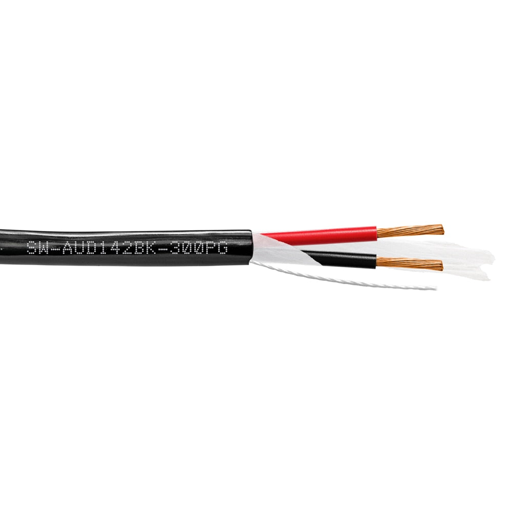 SynCable Pro-Grade Audio 14-2c 105 STR BC OFC c(UL) FT4 RoHS In-Wall Cable – 300m Box – Black JKT