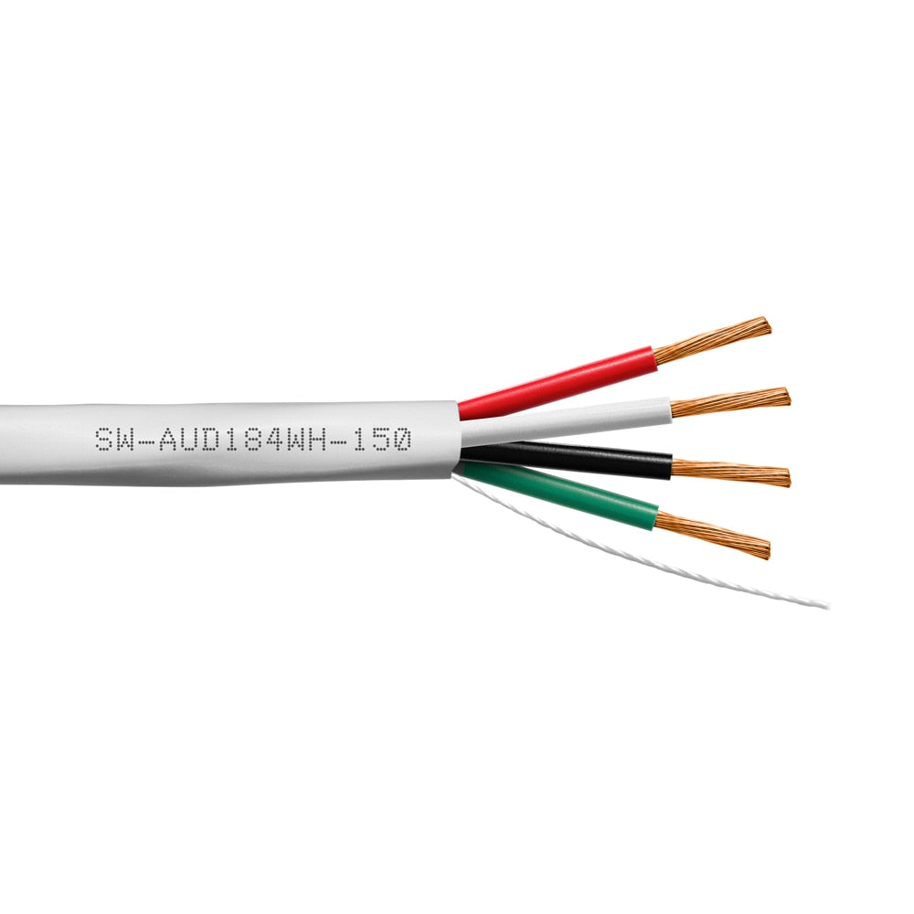 SynCable Audio 18-4c STR BC OFC c(UL) FT4 In-Wall Cable – 150m Box – White JKT