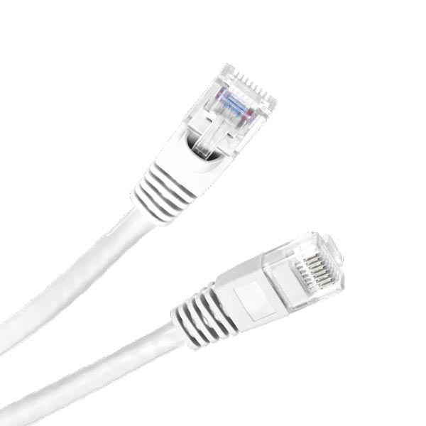 SynCable RJ45 CAT6 550MHz FT-4 Molded Patch Cable 10Gb/s – 10ft – White