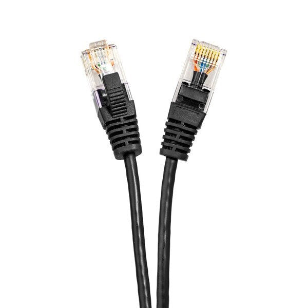 SynCable RJ45 CAT-6A 10Gbs FT-4 Molded Super Slim Patch Cable – 50ft – BK