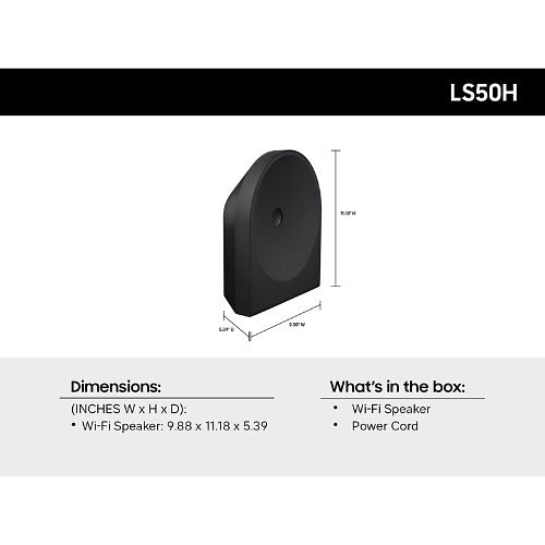 Samsung HW-LS50H/ZC Music Studio 5 Dolby Atmos Smart Speaker with Q-Symphony, Wi-Fi, and Bluetooth, Black (2026)