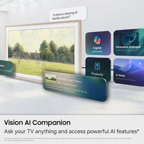 Samsung QN55LS03HEFXZC 55\\" The Frame Series LS03H 4K QLED Smart TV, Samsung Vision AI (2026)