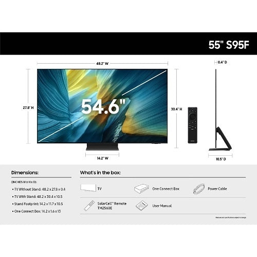 Samsung QN55S95FAFXZC 55\\" S95F SeriesOLED  4K Vision AI Smart TV