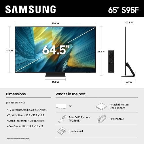 Samsung QN65S95FAFXZA 65\\" S95F Series Class OLED S95F TV