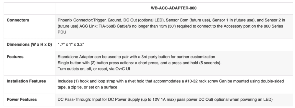 WattBox® 800 Series Smart Adapter