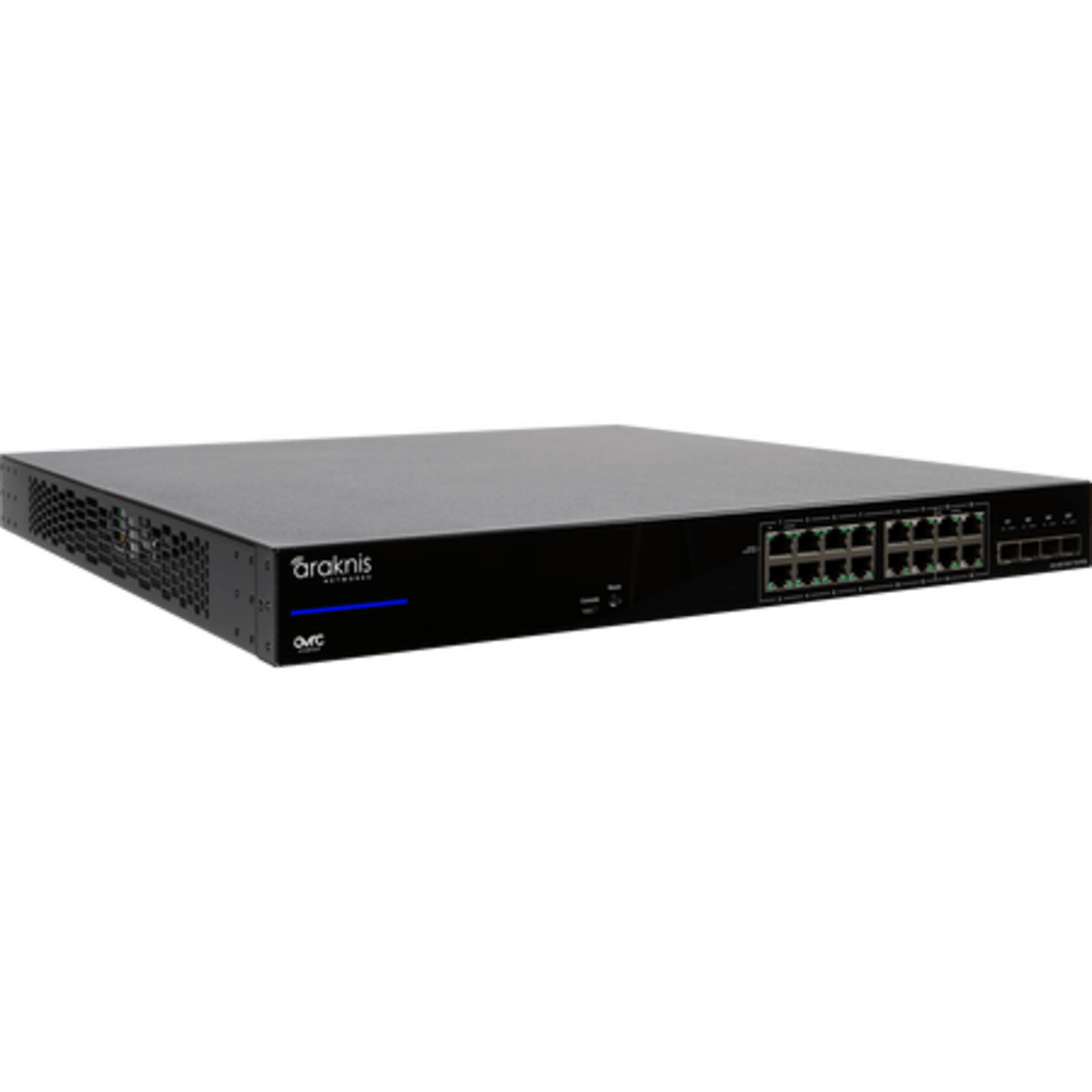Araknis Networks 420 Series L3 Managed Partial Multi-gig Switch With Full PoE | 16 Plus 2 Front Port