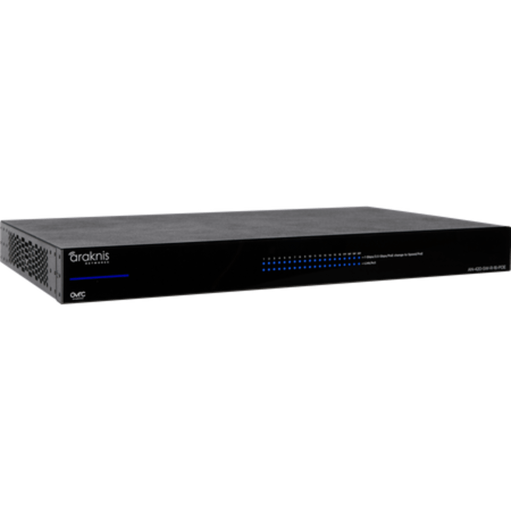 Araknis Networks 420 Series L3 Managed Partial Multi-gig Switch with Full PoE | 16 Plus 2 Rear Ports