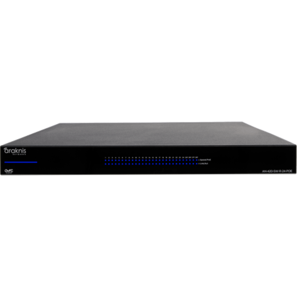 Araknis Networks 420 Series L3 Managed Partial Multi-gig Switch with Full PoE | 24 Plus 4 Rear Ports