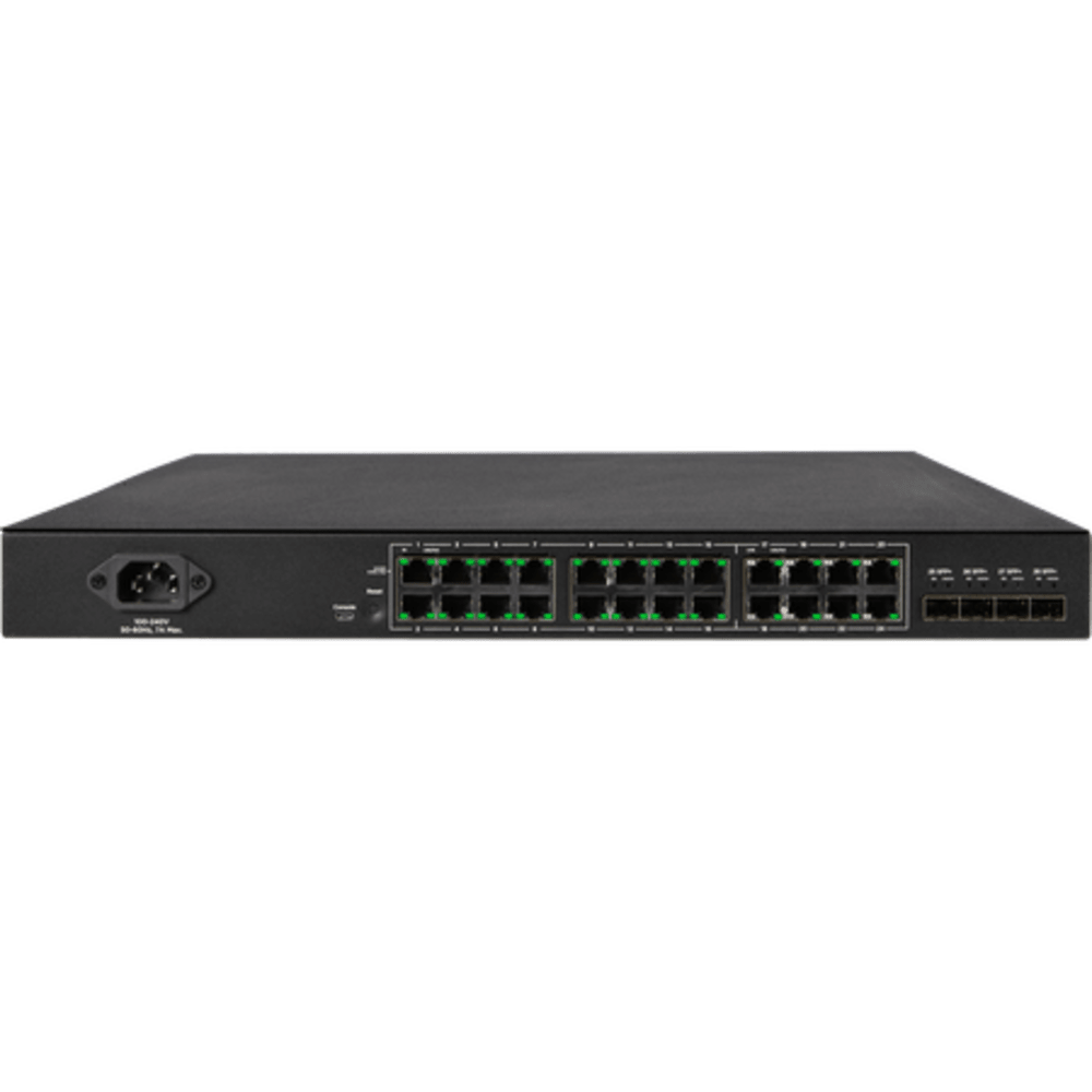 Araknis Networks 420 Series L3 Managed Partial Multi-gig Switch with Full PoE | 24 Plus 4 Rear Ports