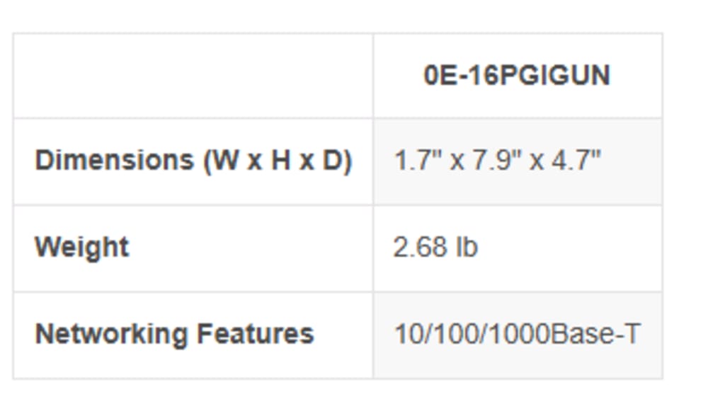 16 PORT GIG SWITCH UNMANAGED