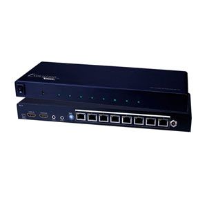 HDMI 1x8 Splitter over Single CAT5e-CAT6